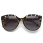 Preview: Komono Sonnenbrille Ellis emerald bobcat Rahmen, rauchgrau verlaufende Gläser, cat-Eye, front